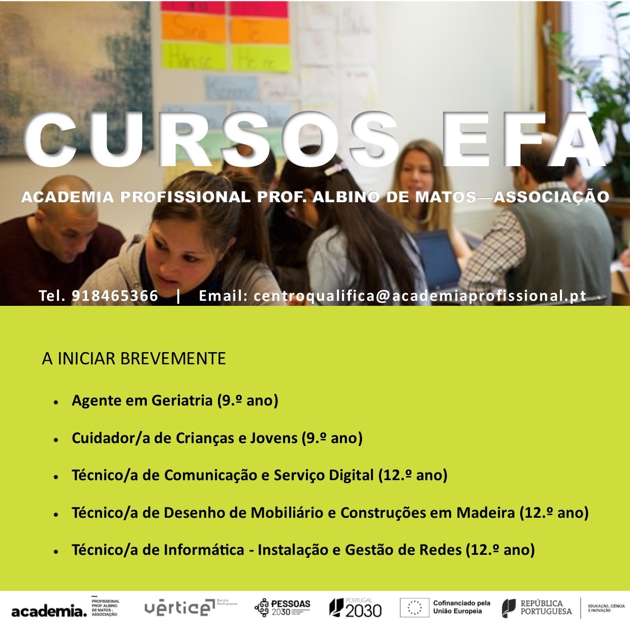 Formação Financiada Disponível – Inscrições Abertas